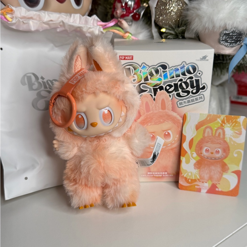 Authentic Big Into Energy Happiness Labubu From Pop Mart